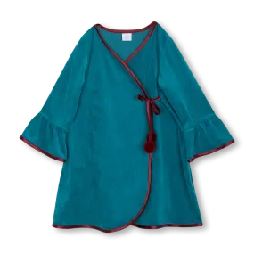 AGNIA KIDS' ROBE EMERALD