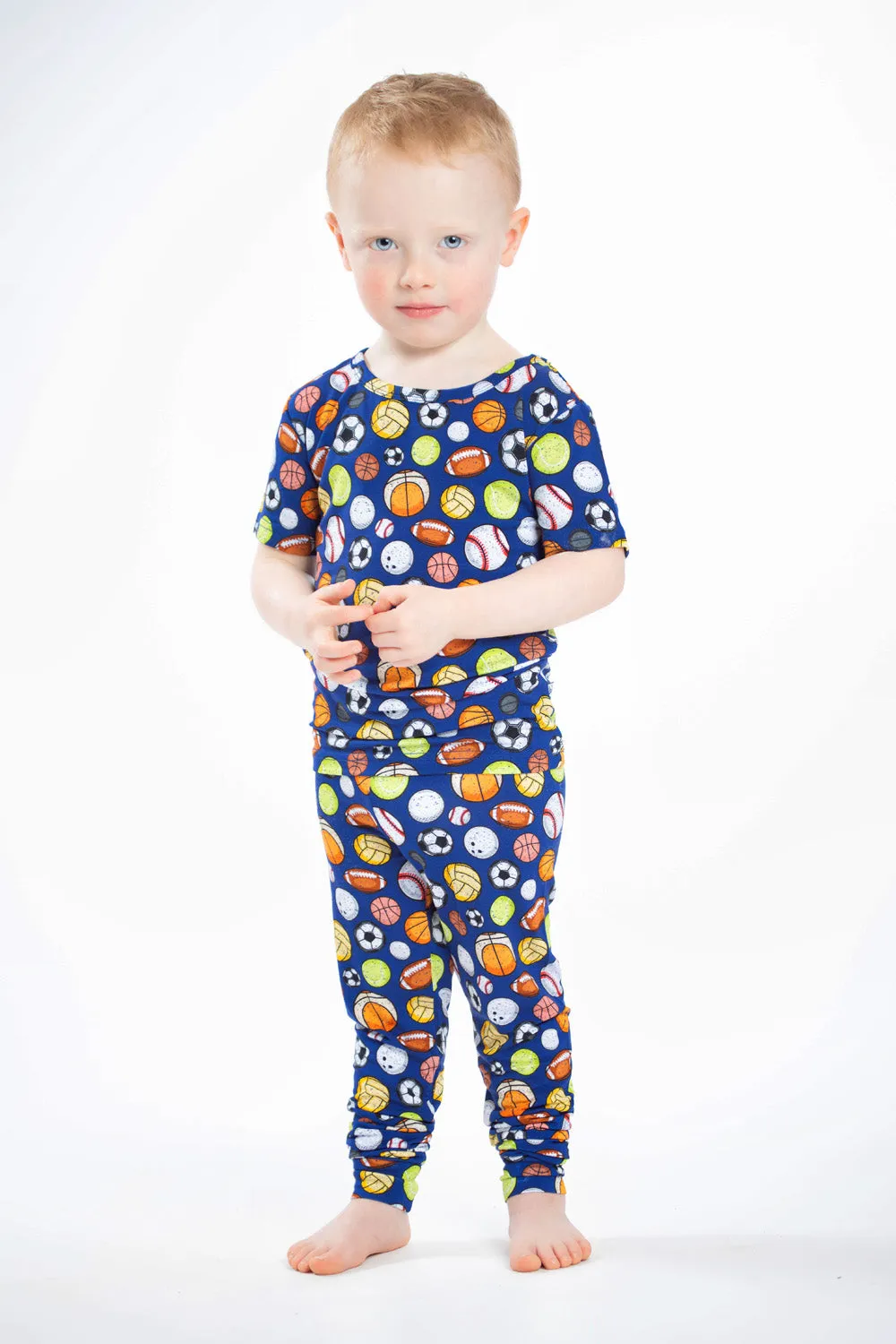 All Stars 2 Piece Bamboo Pajamas Short Sleeve Set