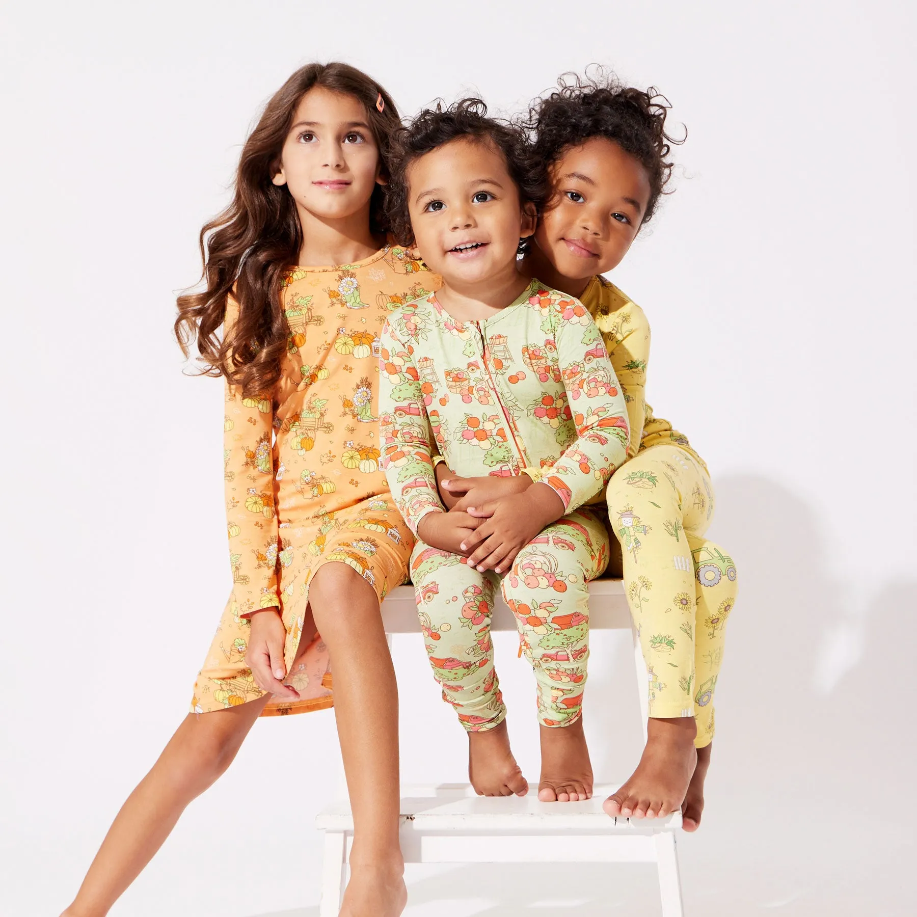 Autumn Harvest Bamboo Kids Pajamas