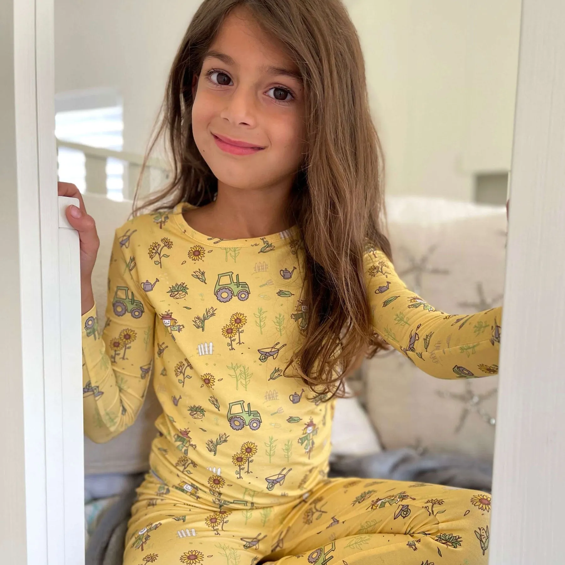 Autumn Harvest Bamboo Kids Pajamas