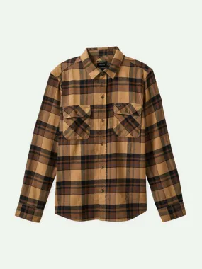 Bowery L/S Flannel: Tiger's Eye/Pinecone Brown