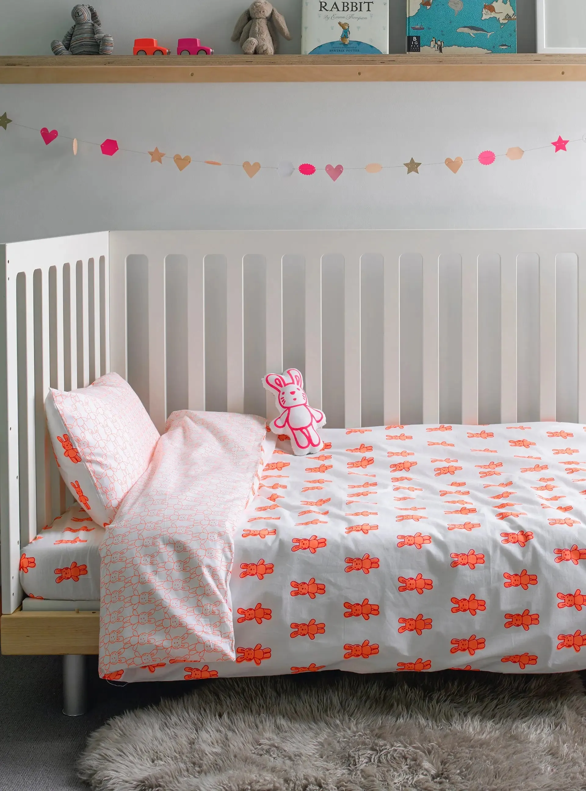 Bunny Rabbit Toddler Cot Bed Duvet Set