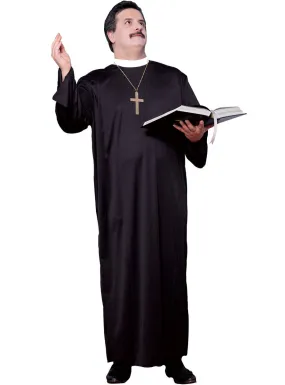 Classic Plus Size Mens Priest Costume