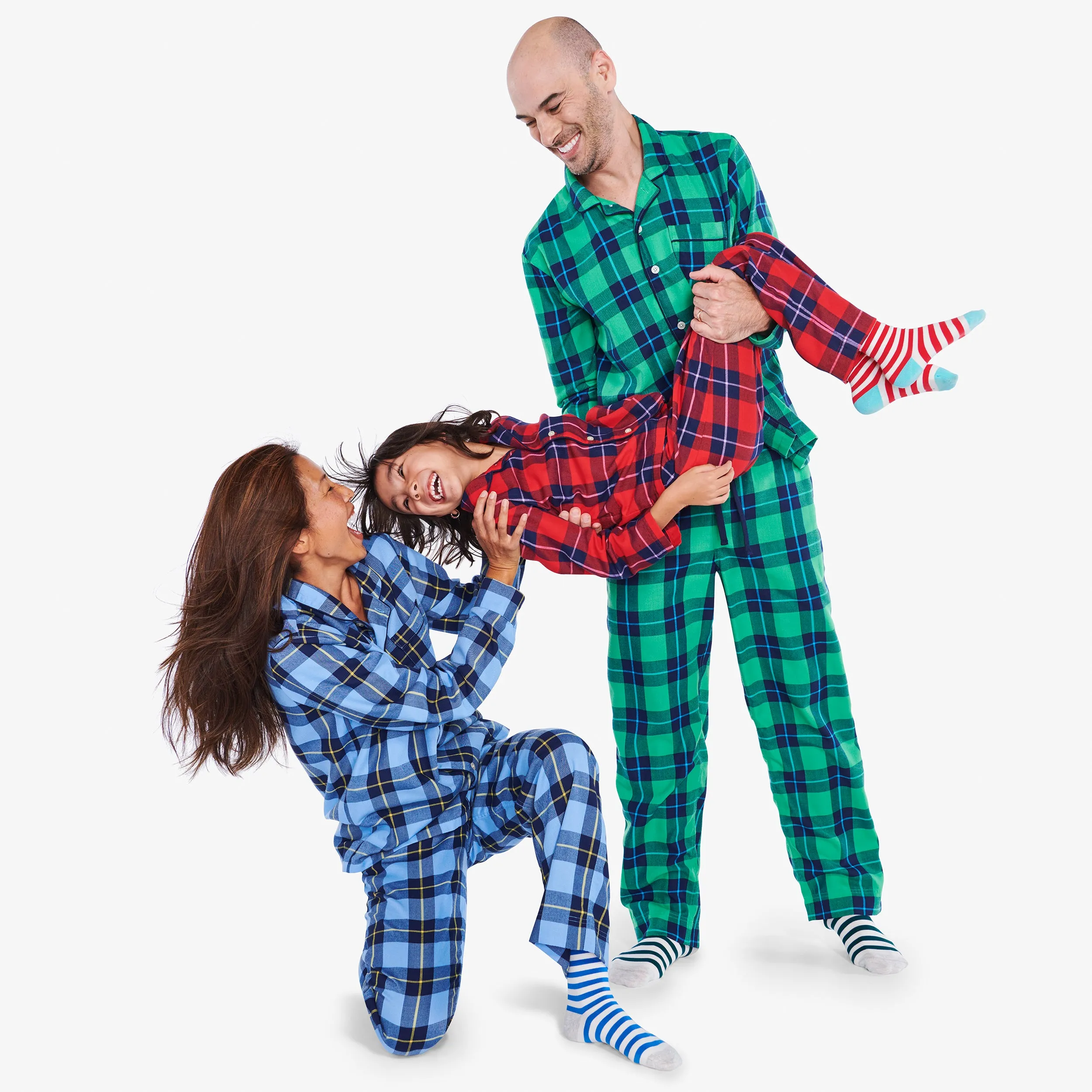 Clearance fit 2 grown-ups plaid pj set