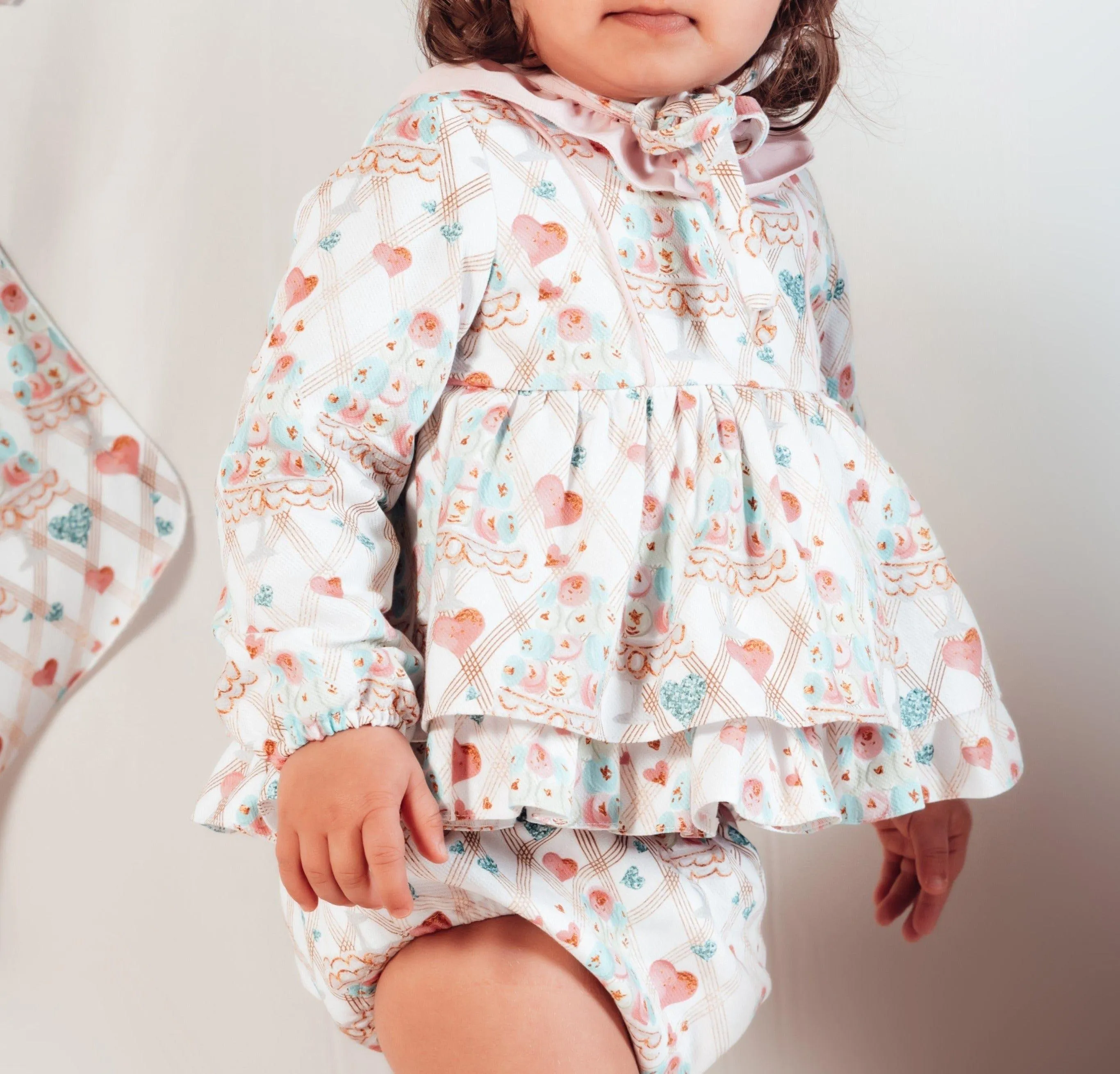 CLEARANCE SALE - Babine AW23 - Baby Girls Dress & Knickers Macaroon Collection