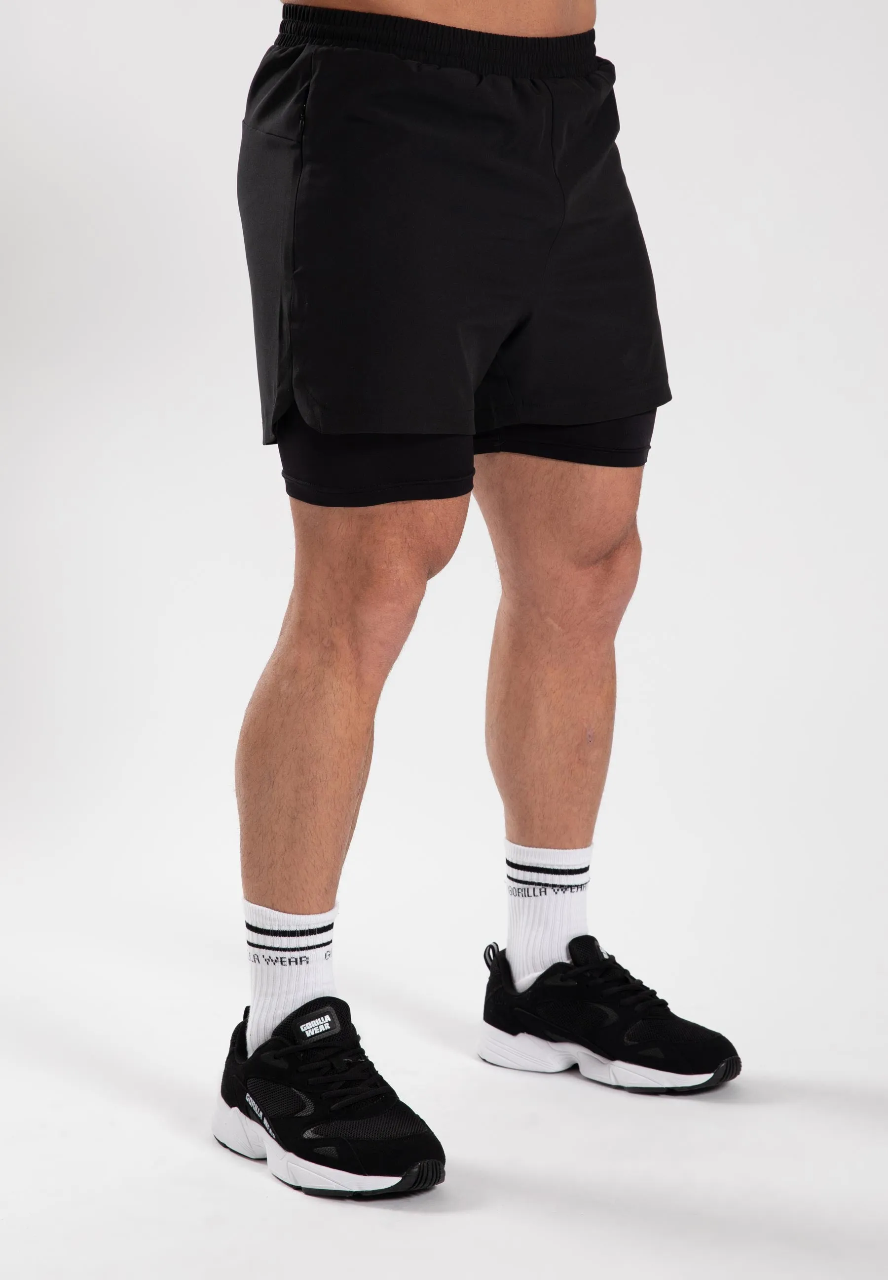 Cortez 2-in-1 Shorts - Black