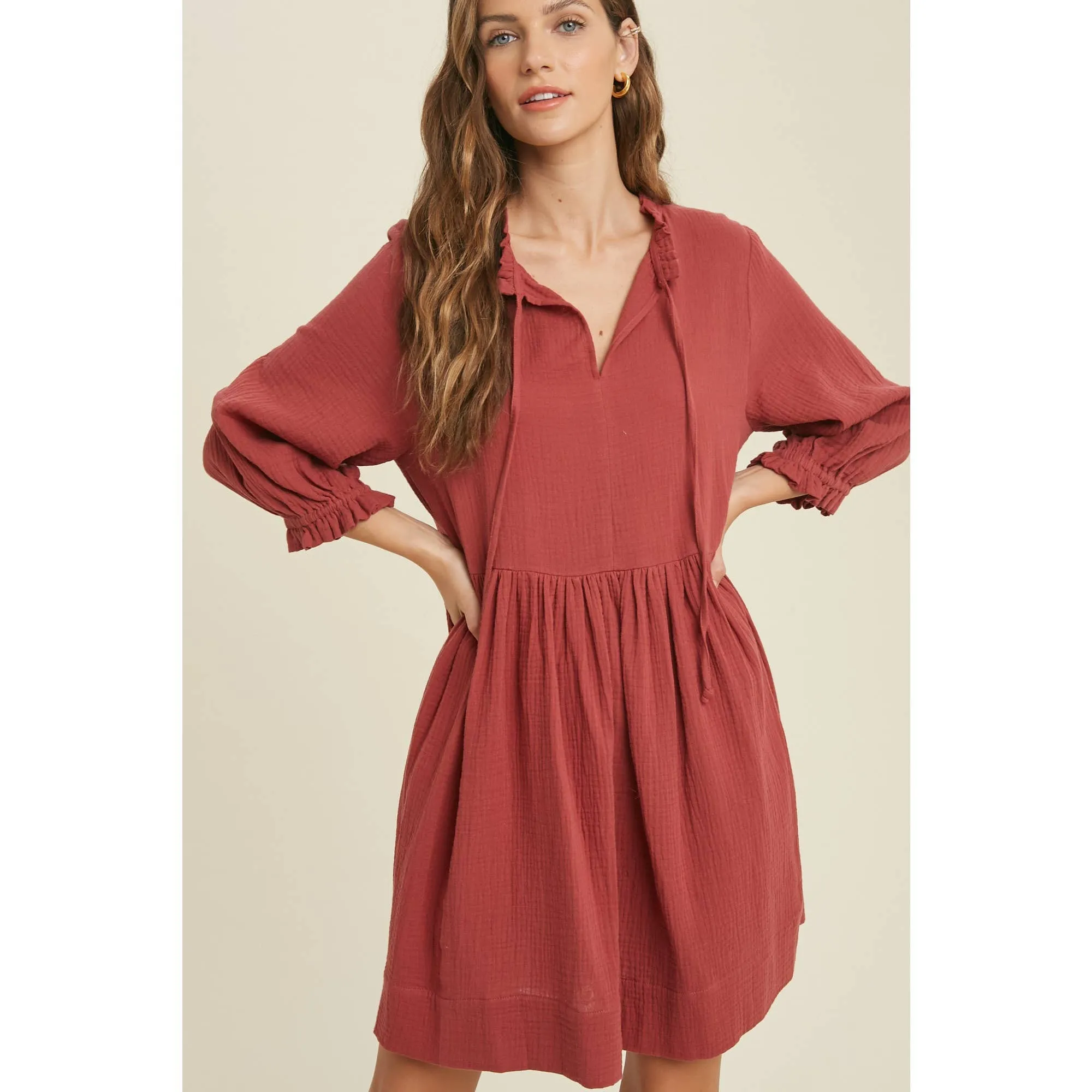 Cotton Ruffle Dress