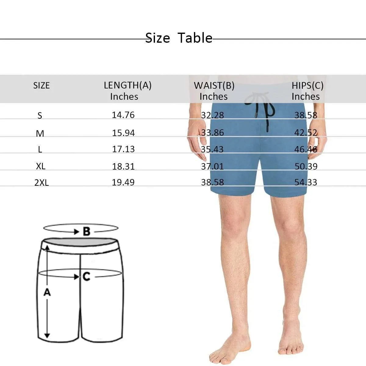 Custom Face Festive Men's Quick Dry Swim Shorts with Girlfriend's Face Personalized Swim Trunks for Him