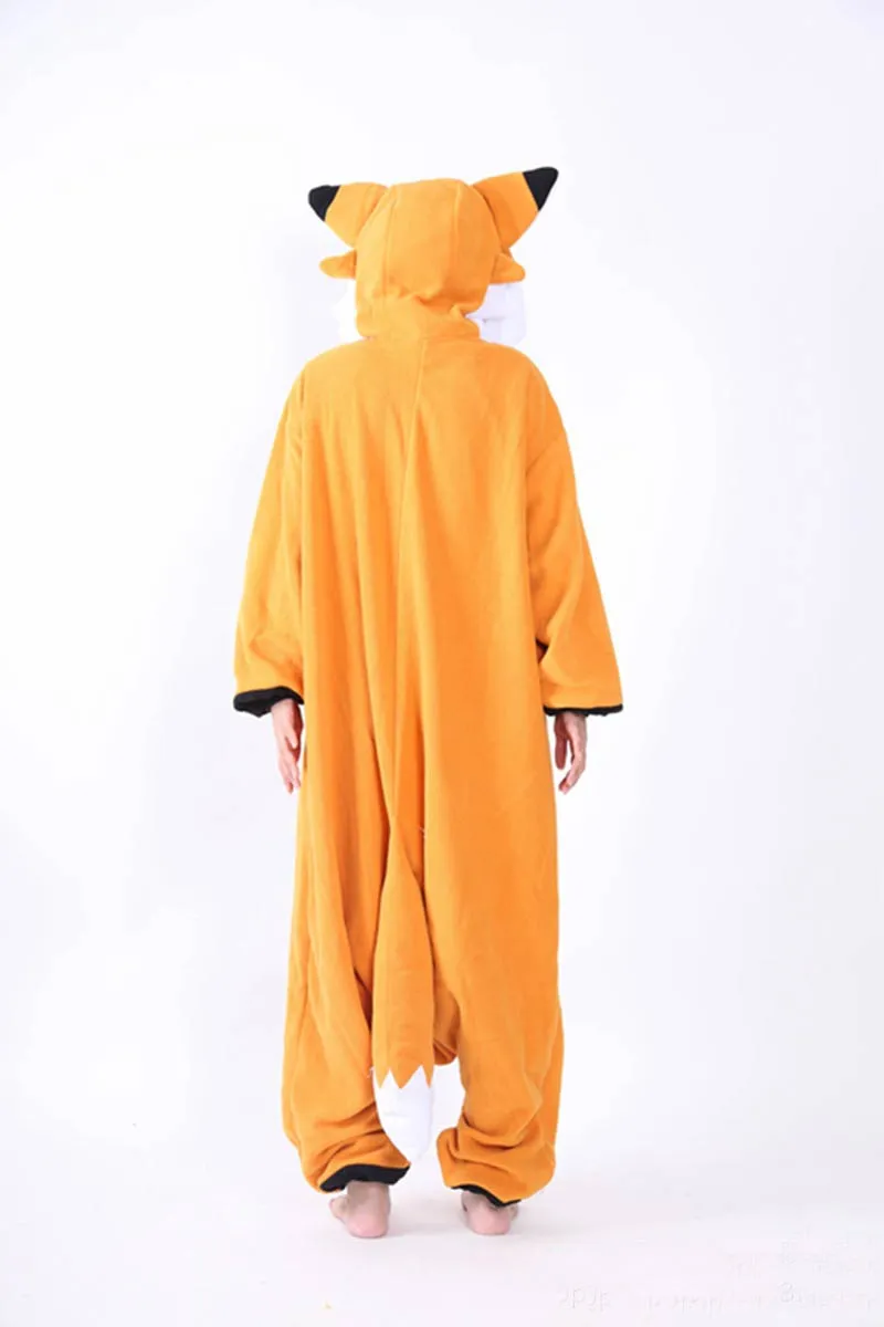 Cute Fox Onesies Autumn Winter Soft Fleece Sleepwear