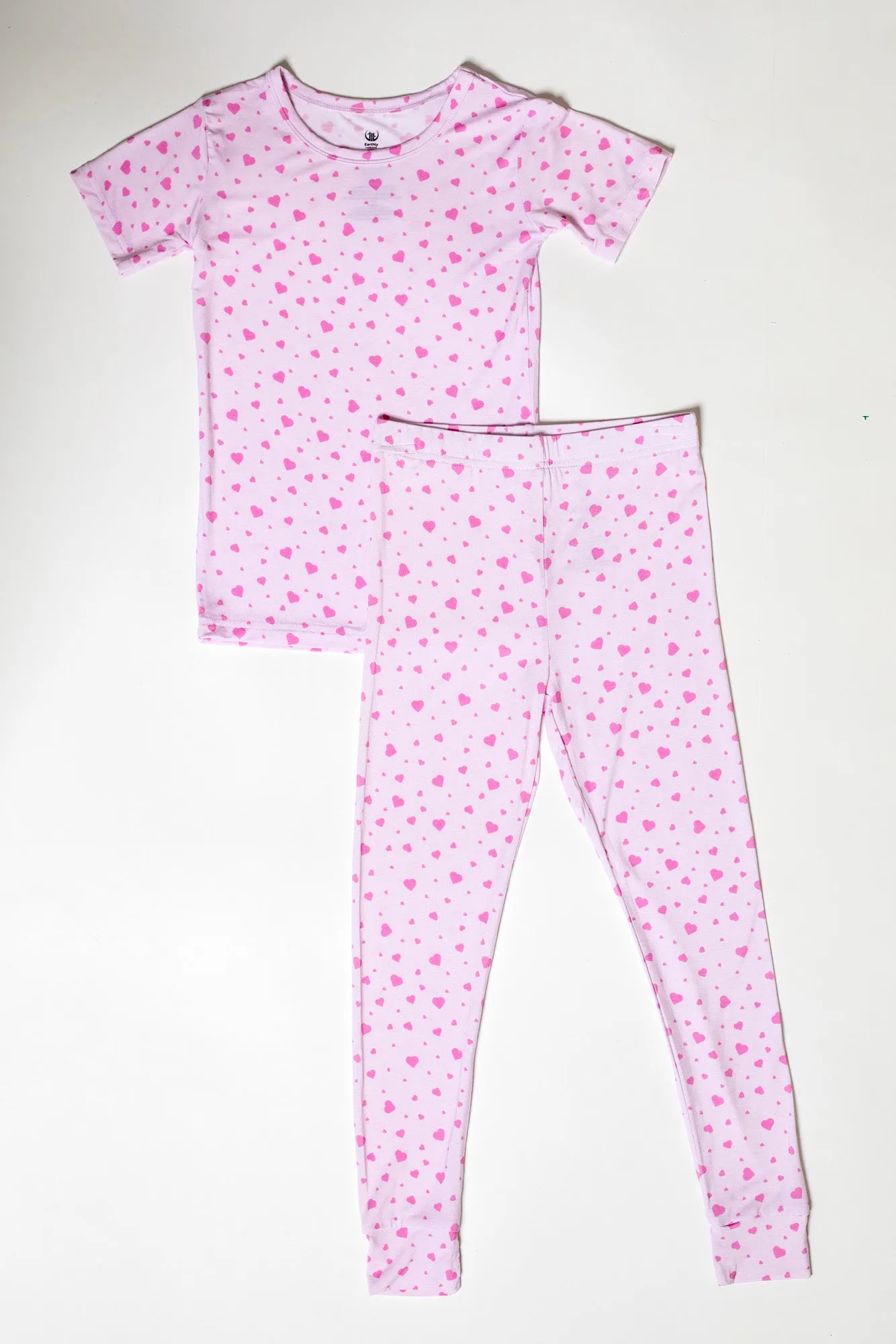 Dainty Heart Bamboo Pajamas Short Sleeve Set