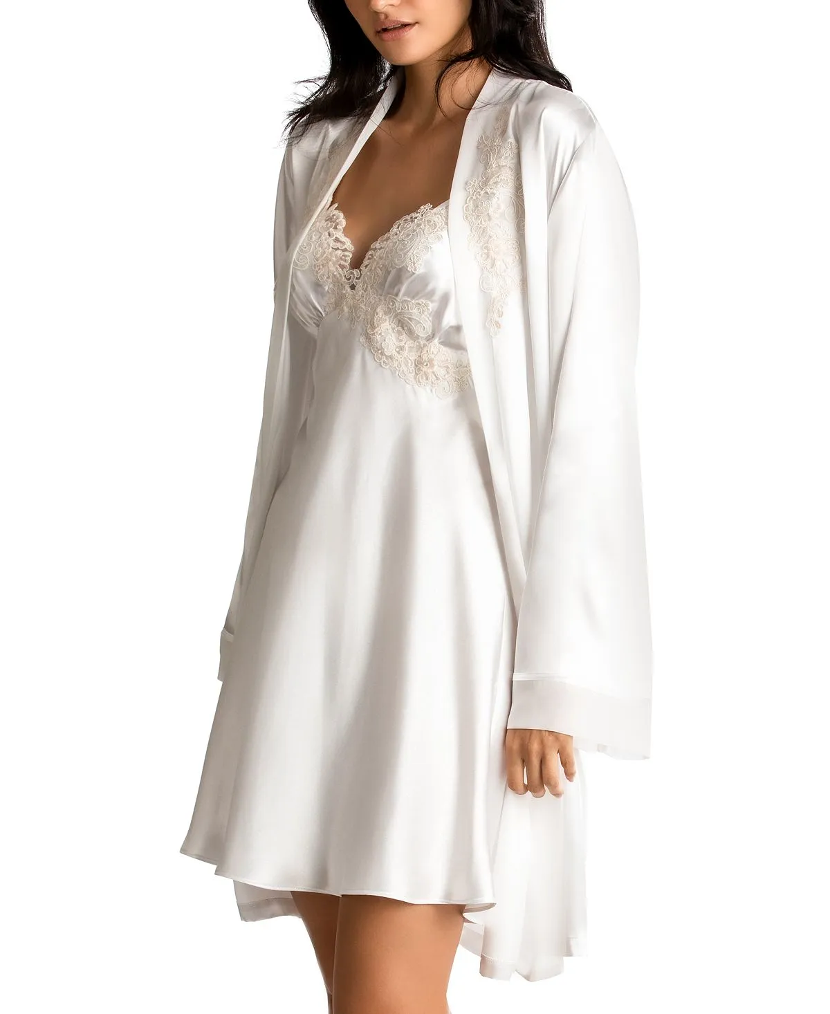 Embellished wedding satin nightgown sonya Linea Donatella, multi