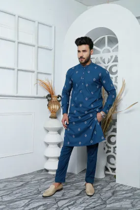 ER 502 Embroidered Men's Kurta Pajama