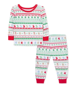 Fair Isle Bamboo Pajama Set (2T-4T)