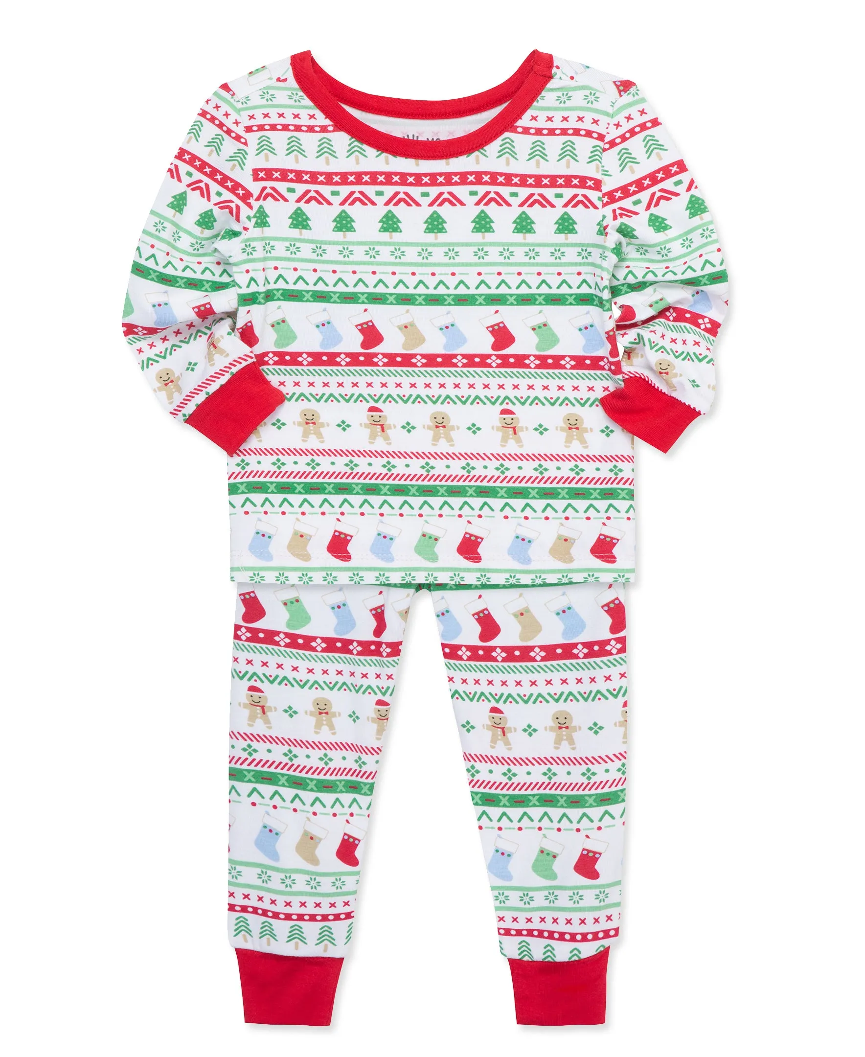 Fair Isle Bamboo Pajama Set (2T-4T)