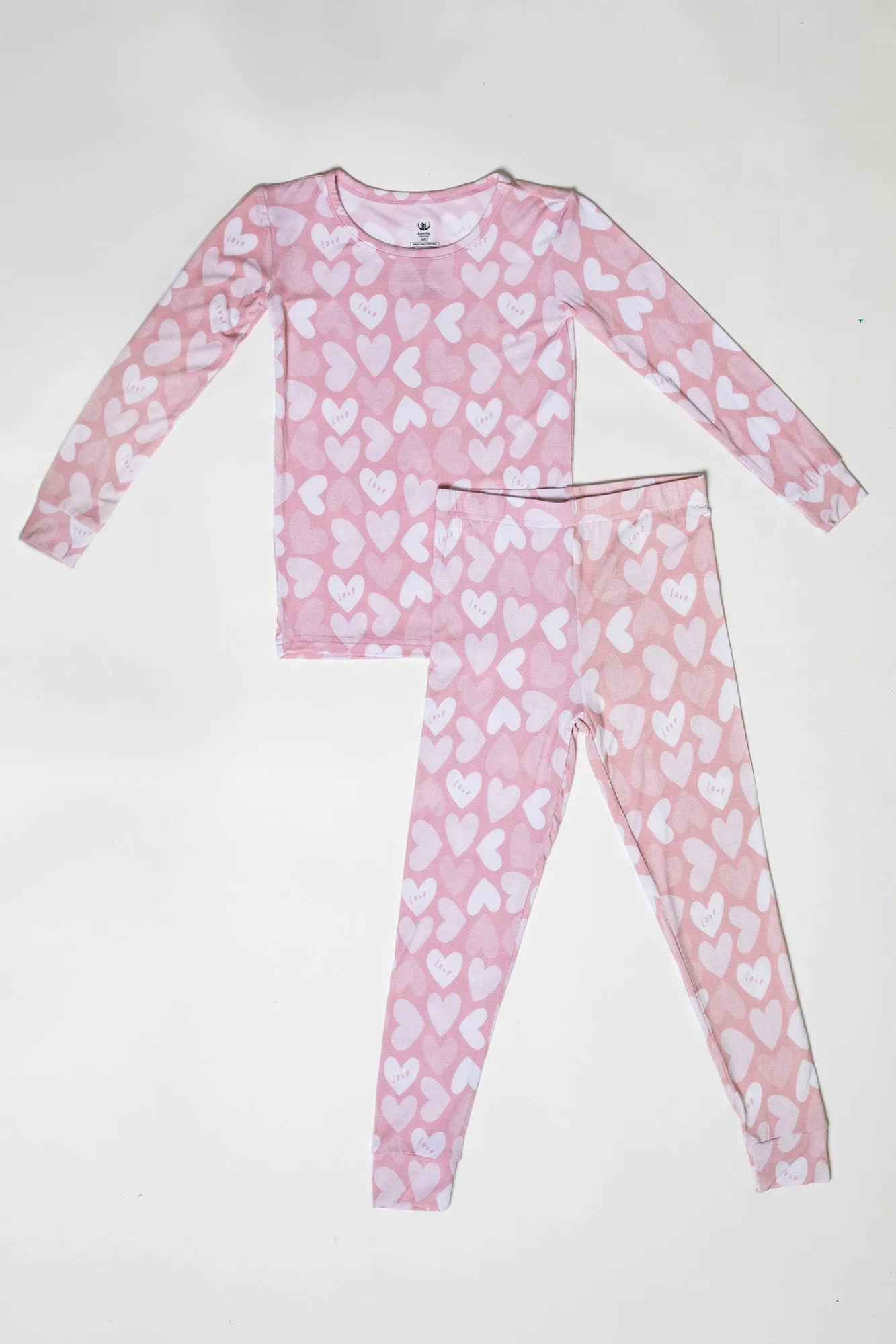 Full of Heart Bamboo Pajamas Long Sleeve Set