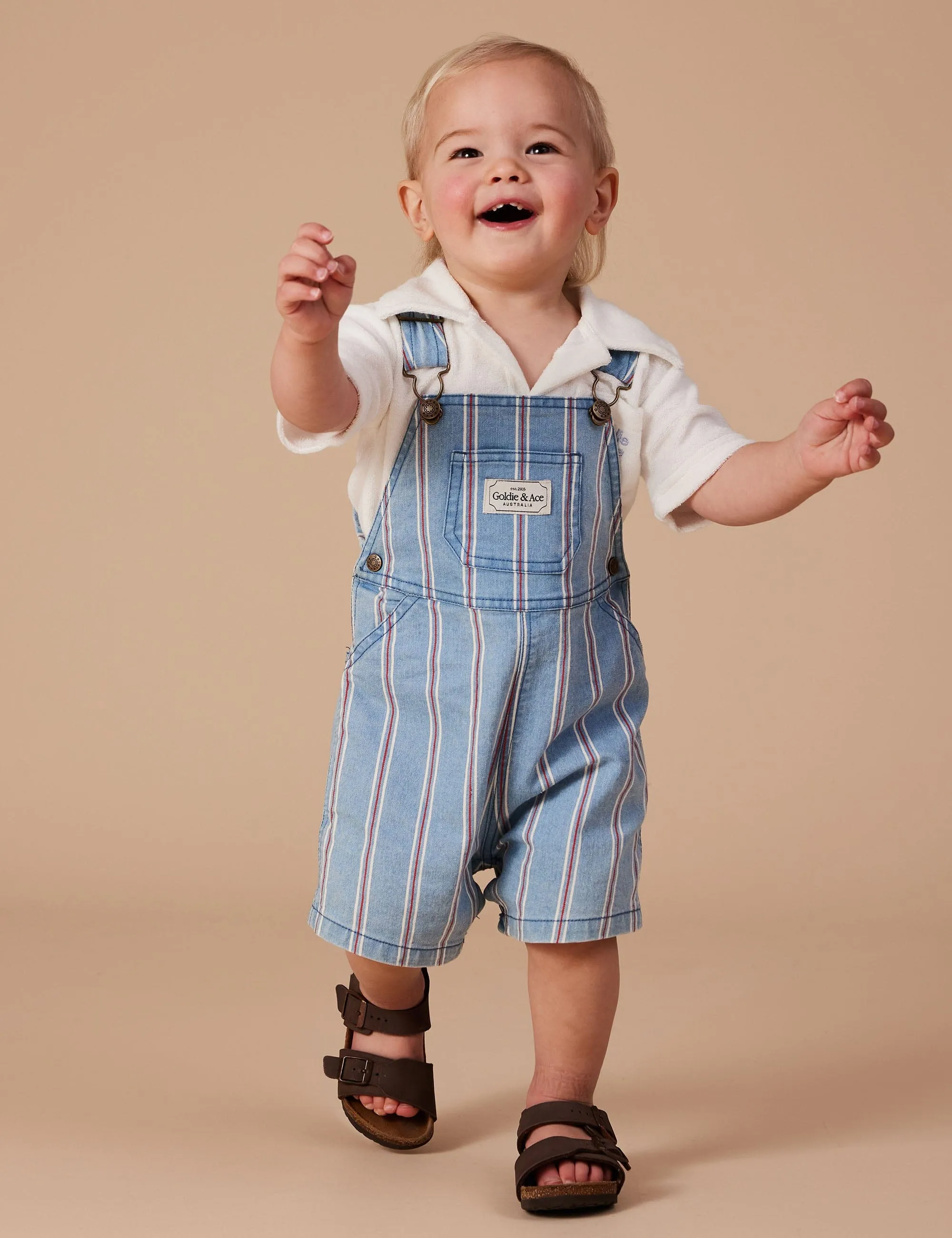 Goldie & Ace - Burton Classic Stripe Denim Overalls