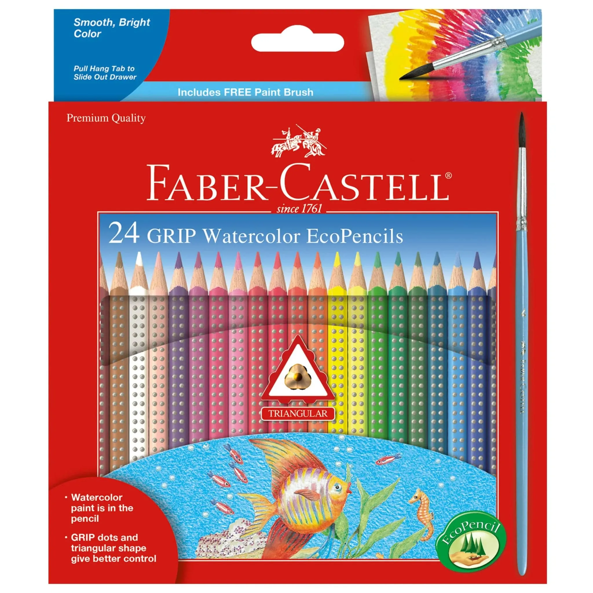 GRIP Watercolor Pencils - 24 Pack - Faber-Castell