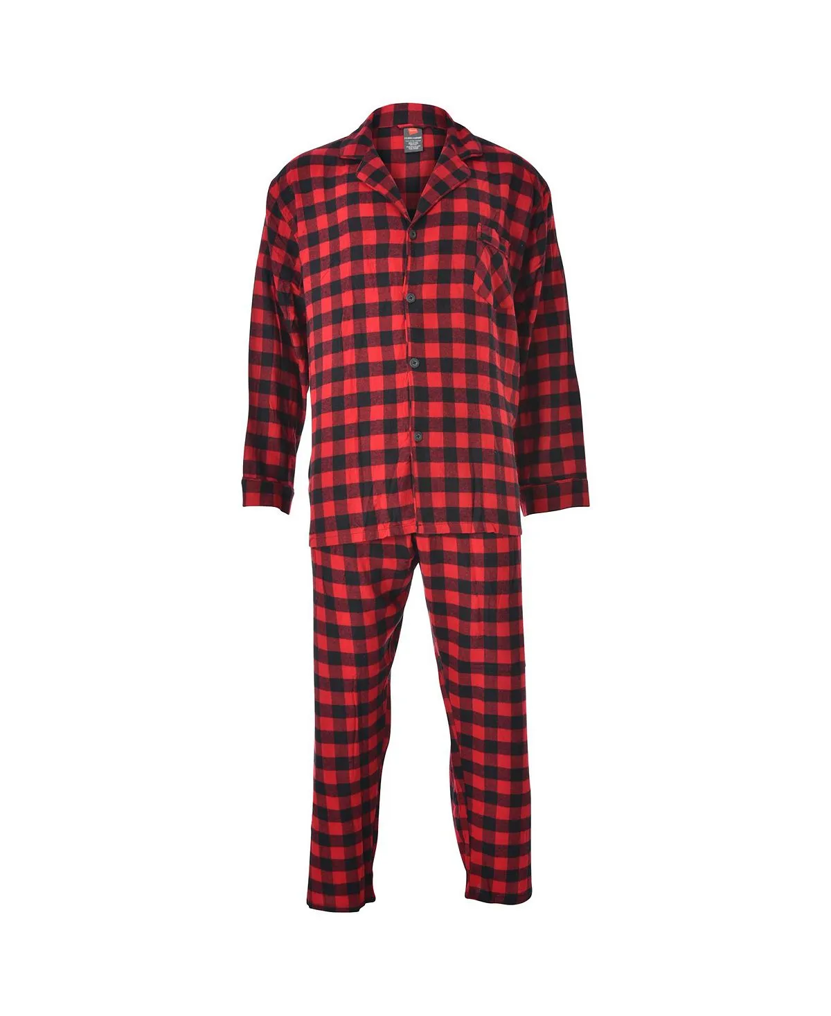 Hanes Men's Plus Size & Tall Hanes Platinum Flannel Plaid Pajamas