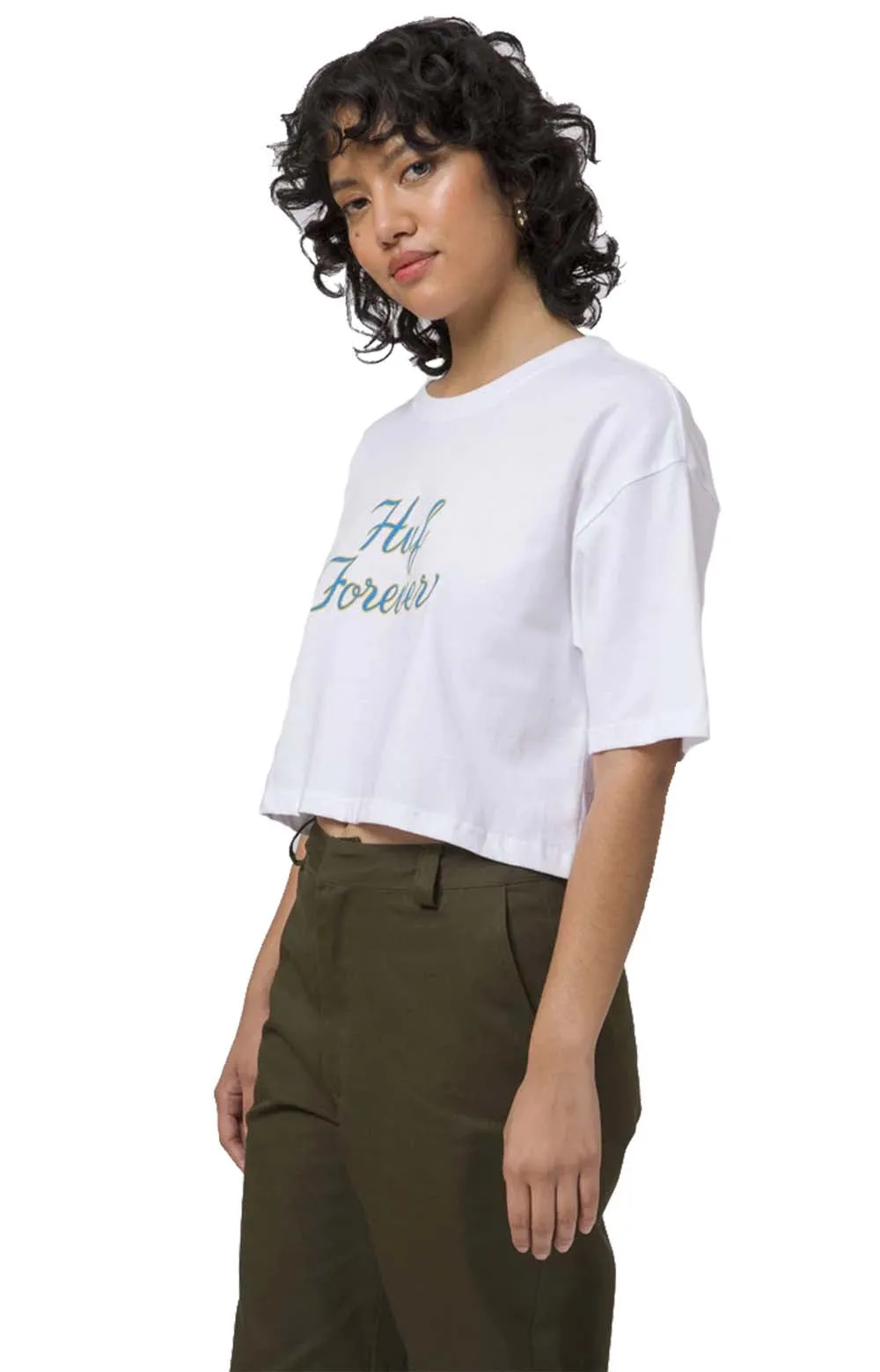 Huf Women's Forever Crop Top - White