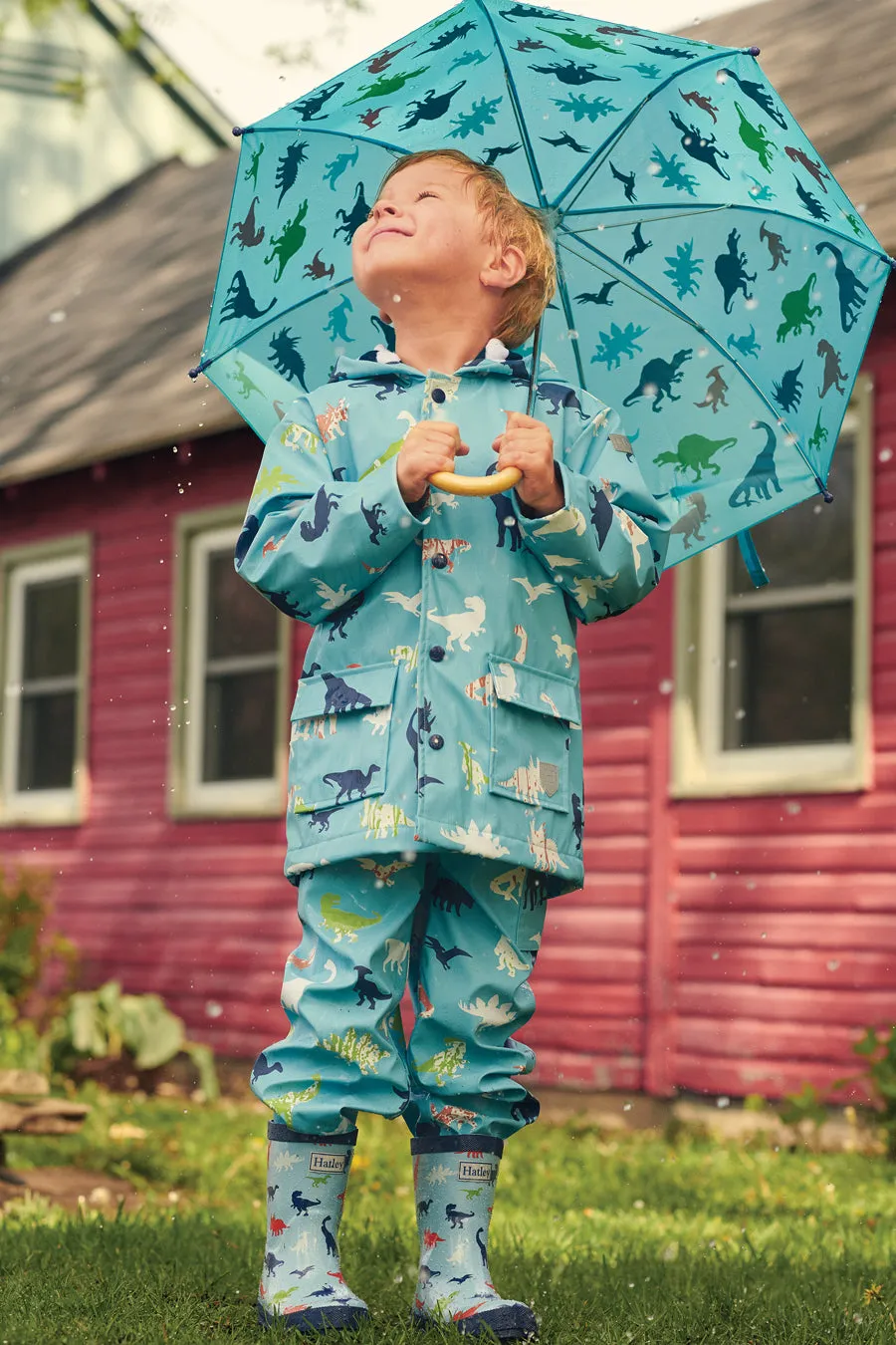 Kids Rain Jacket Hatley Prehistoric Dinos