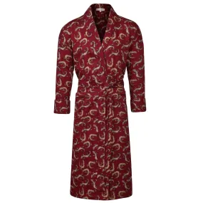 Lightweight Men's Robe - Gekko Claret