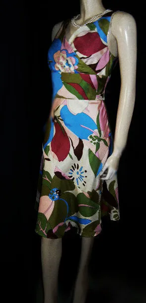 *LUSCIOUS PHILIP DICAPRIO FLORAL SILK DRESS - NEW WITH TAG