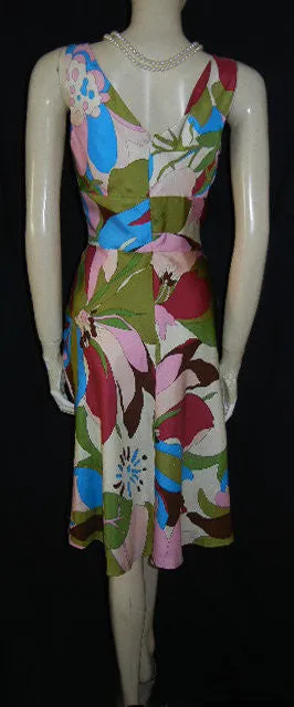 *LUSCIOUS PHILIP DICAPRIO FLORAL SILK DRESS - NEW WITH TAG