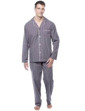 Men's 100% Woven Cotton Pajama Sleepwear Set