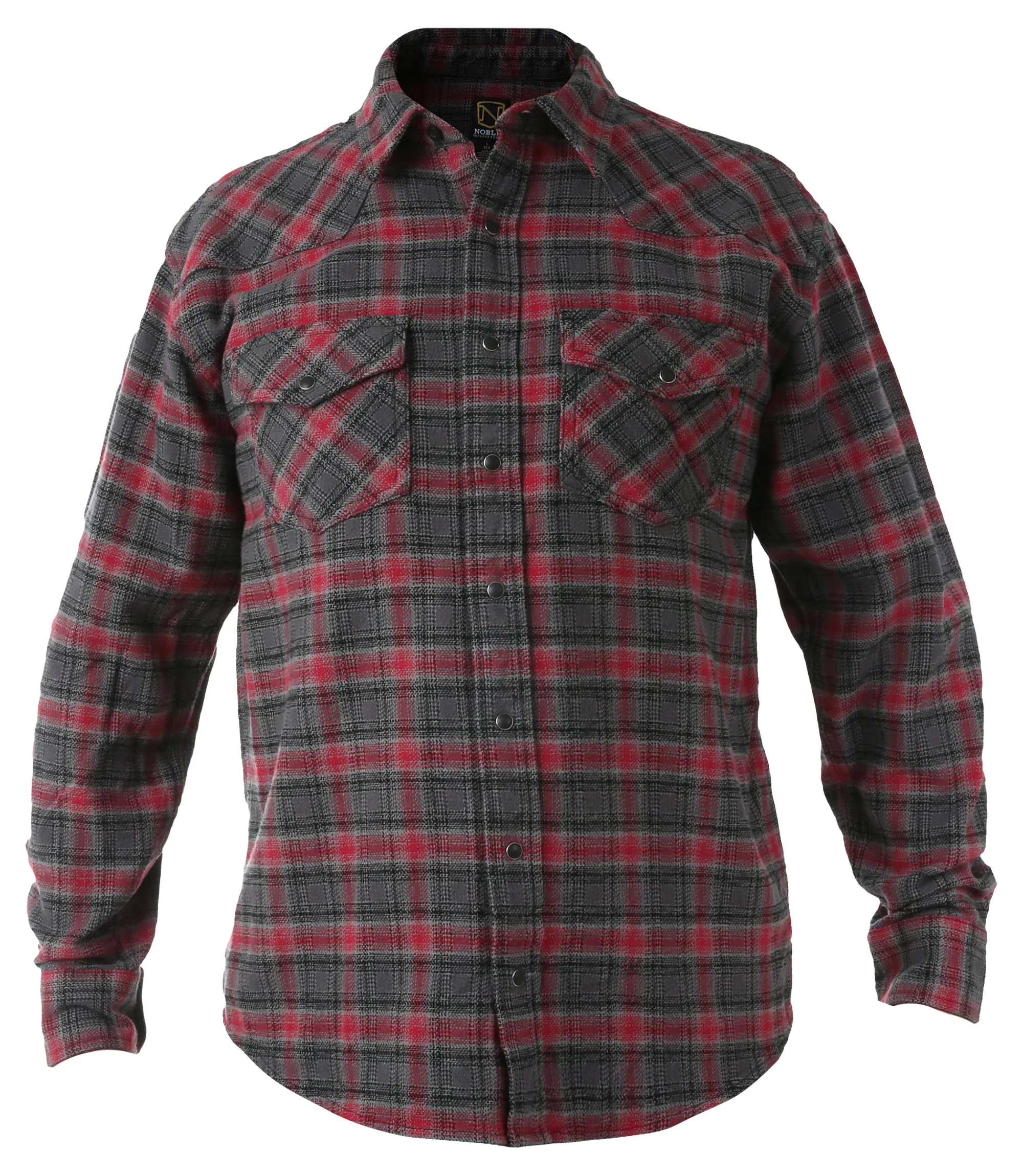 Men's Brawny Snap Front Flannel Shirt