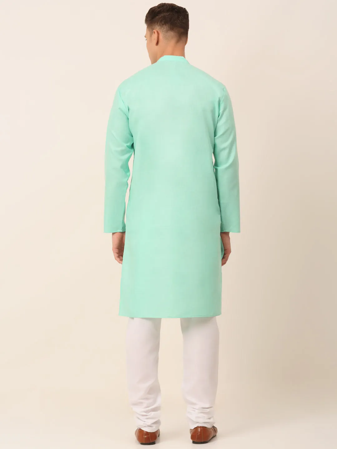 Men's Cotton Solid Kurta Pajama Sets