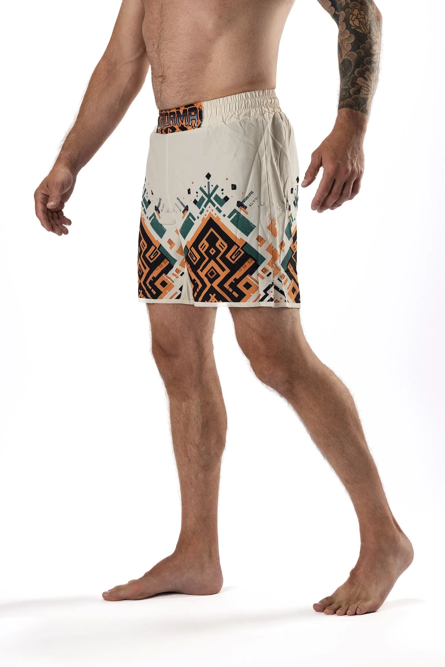 Men's Desert Relic Art Wear Jiu Jitsu Board Shorts