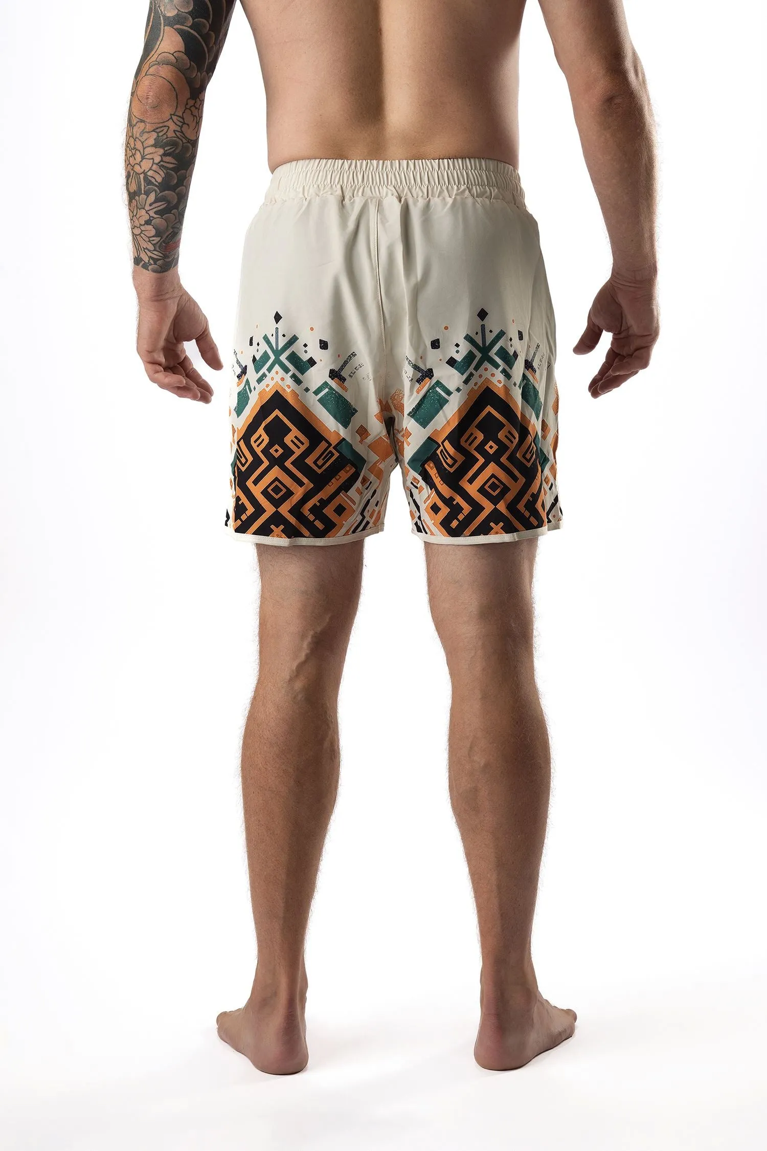 Men's Desert Relic Art Wear Jiu Jitsu Board Shorts