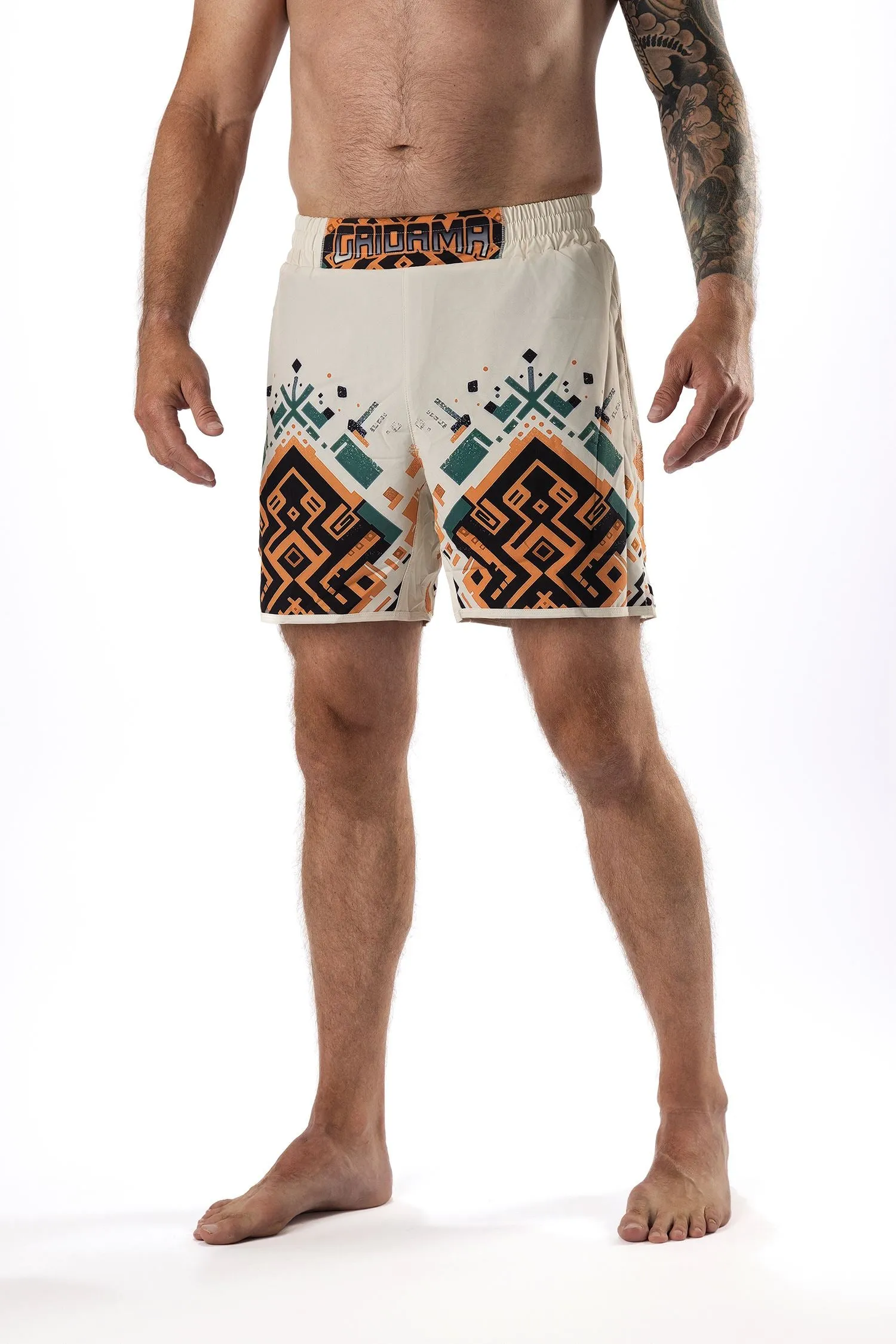 Men's Desert Relic Art Wear Jiu Jitsu Board Shorts