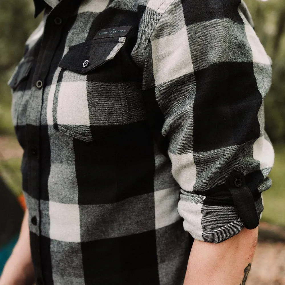 Men's Plaid Flannel - Black