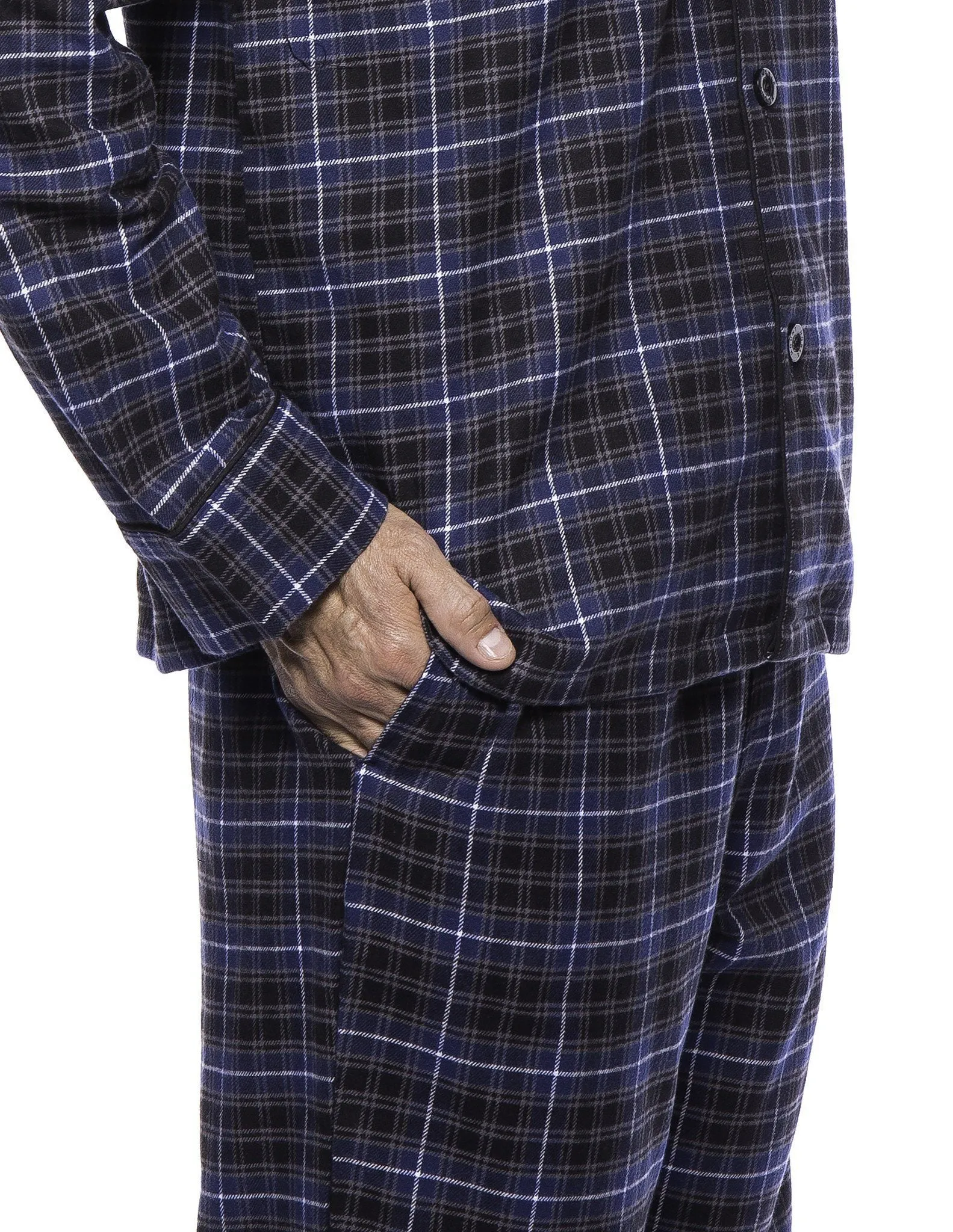 Men's Premium 100% Cotton Flannel Pajama Sleepwear Set