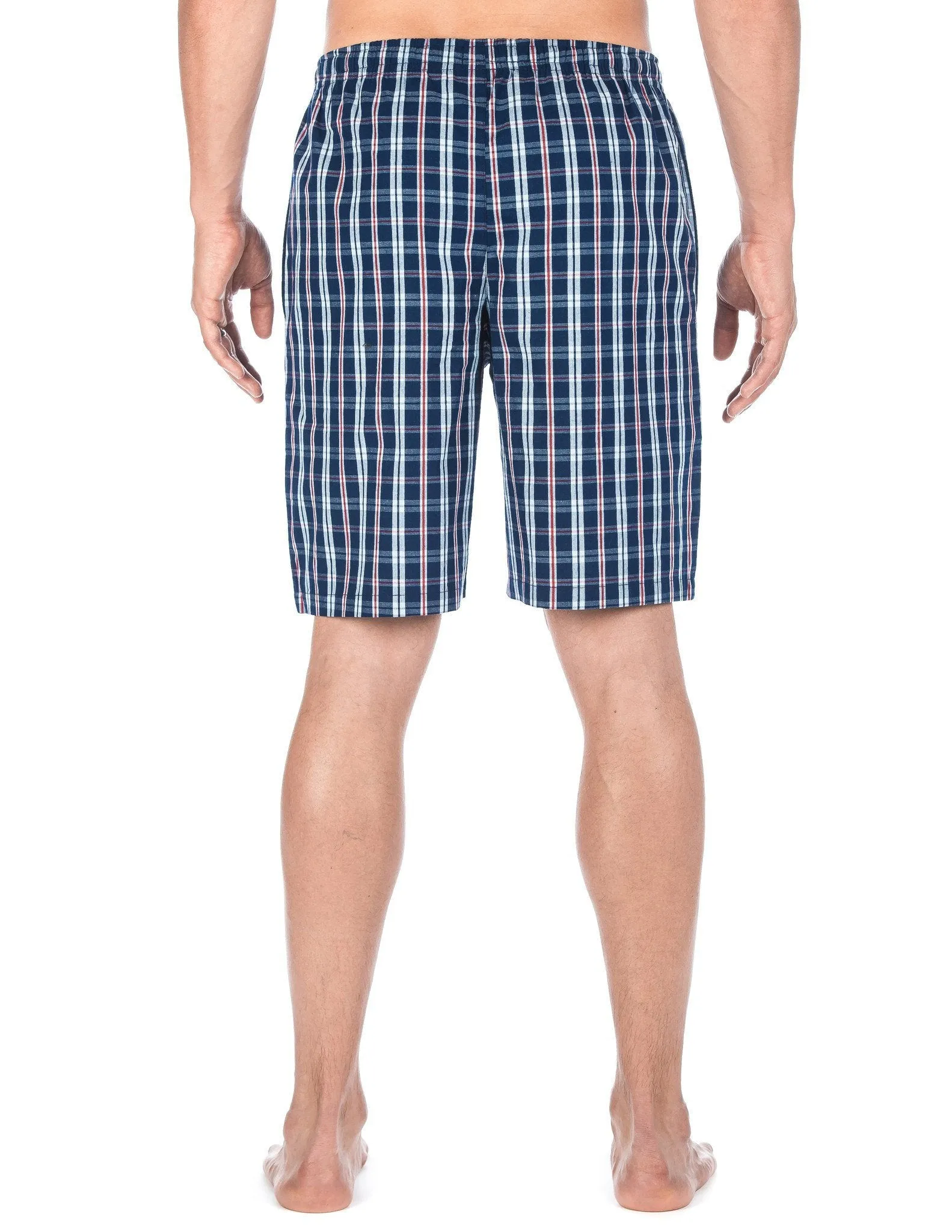 Men's Premium Cotton Sleep Shorts (2-Pack) - University Plaid