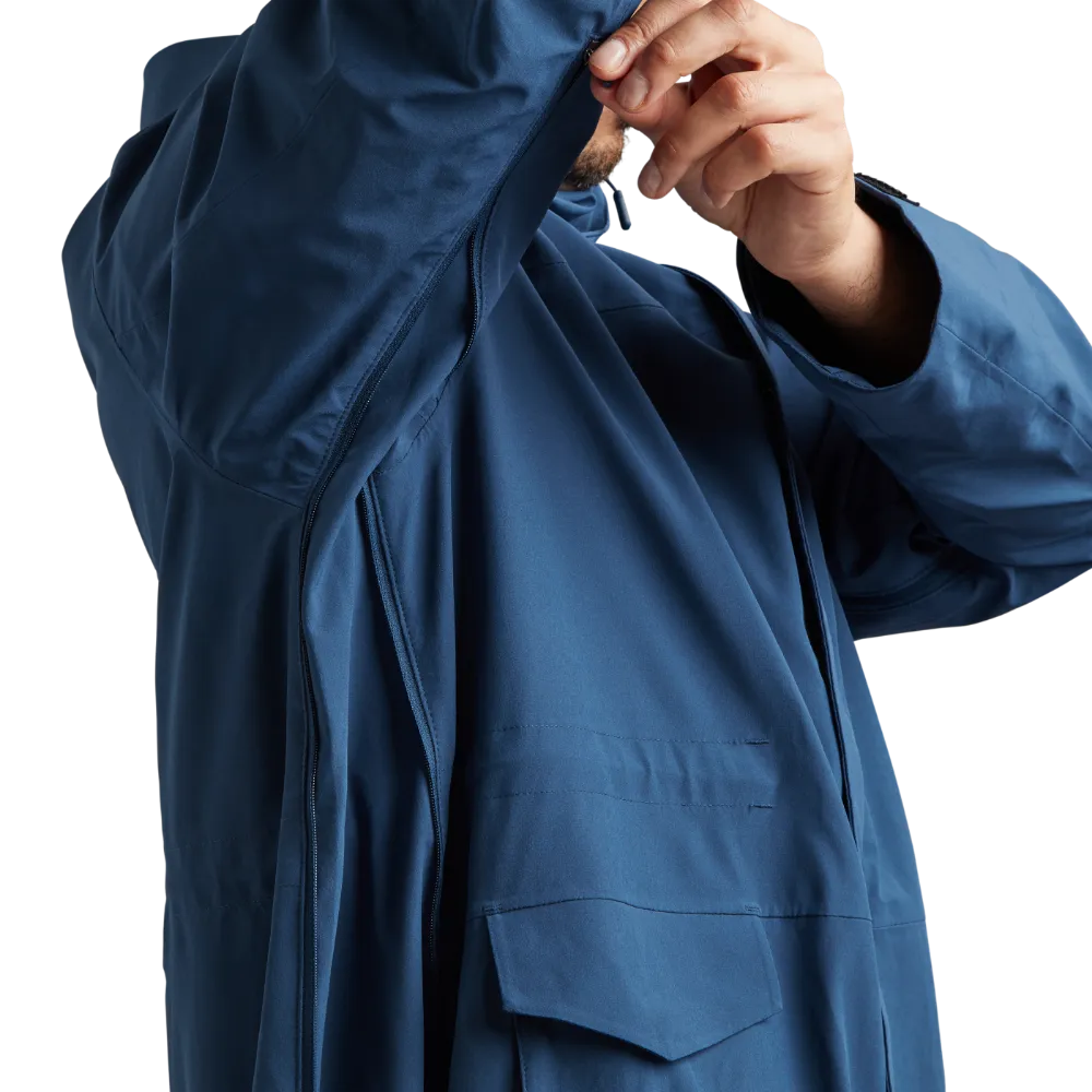 Men's Pursuit Waterproof Lightweight Changing Robe Jacket - Ocean Blue