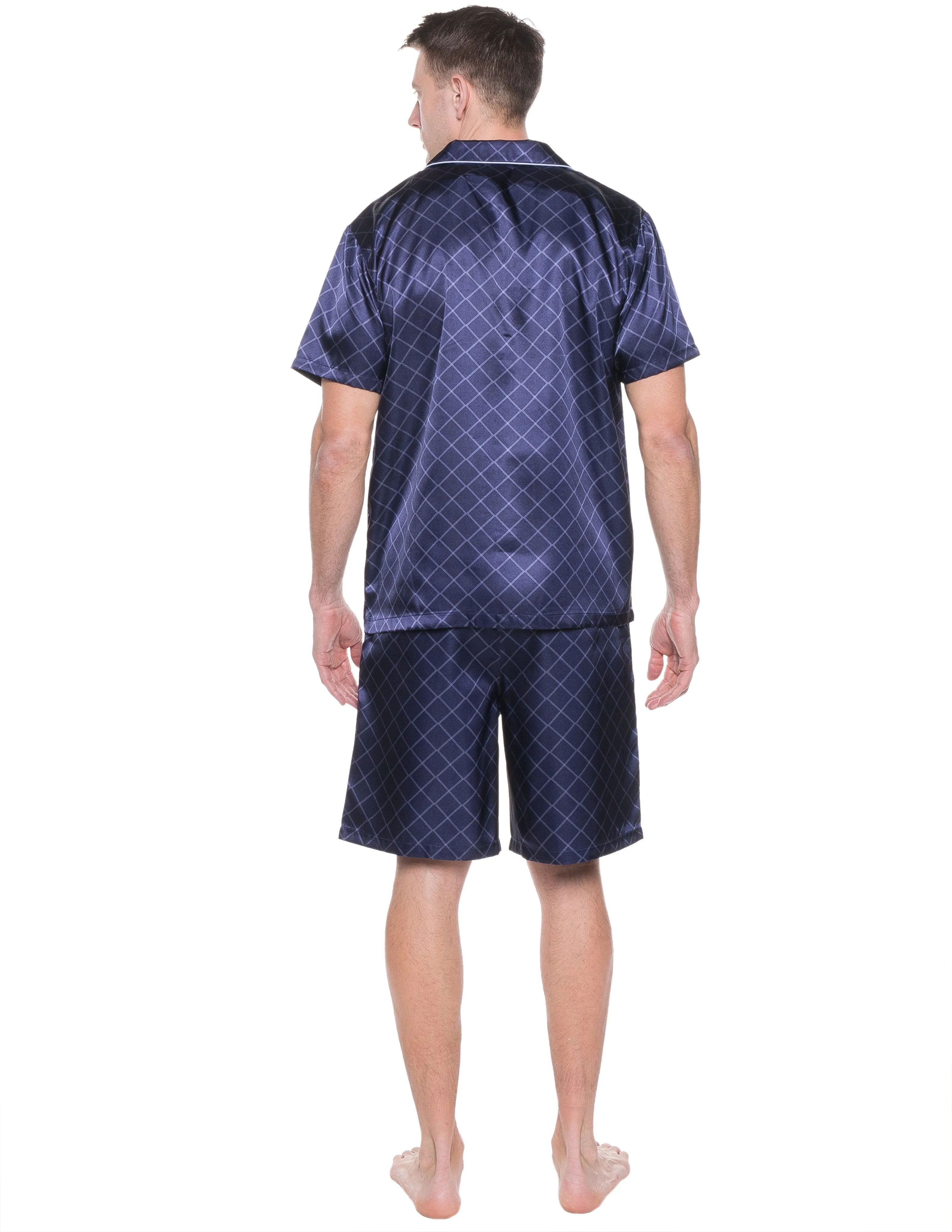 Mens Satin Short Sleepwear/Pajama Set