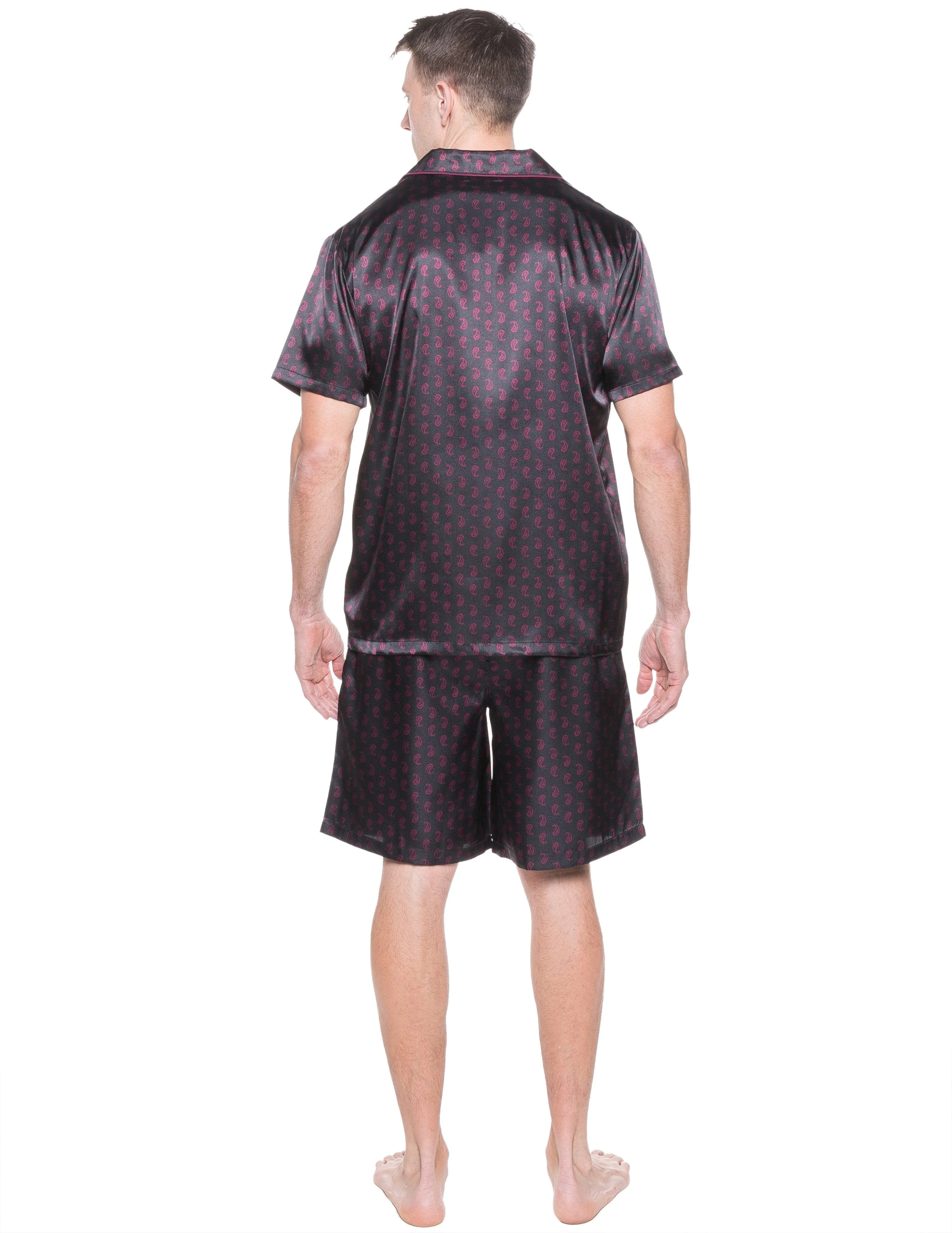 Mens Satin Short Sleepwear/Pajama Set