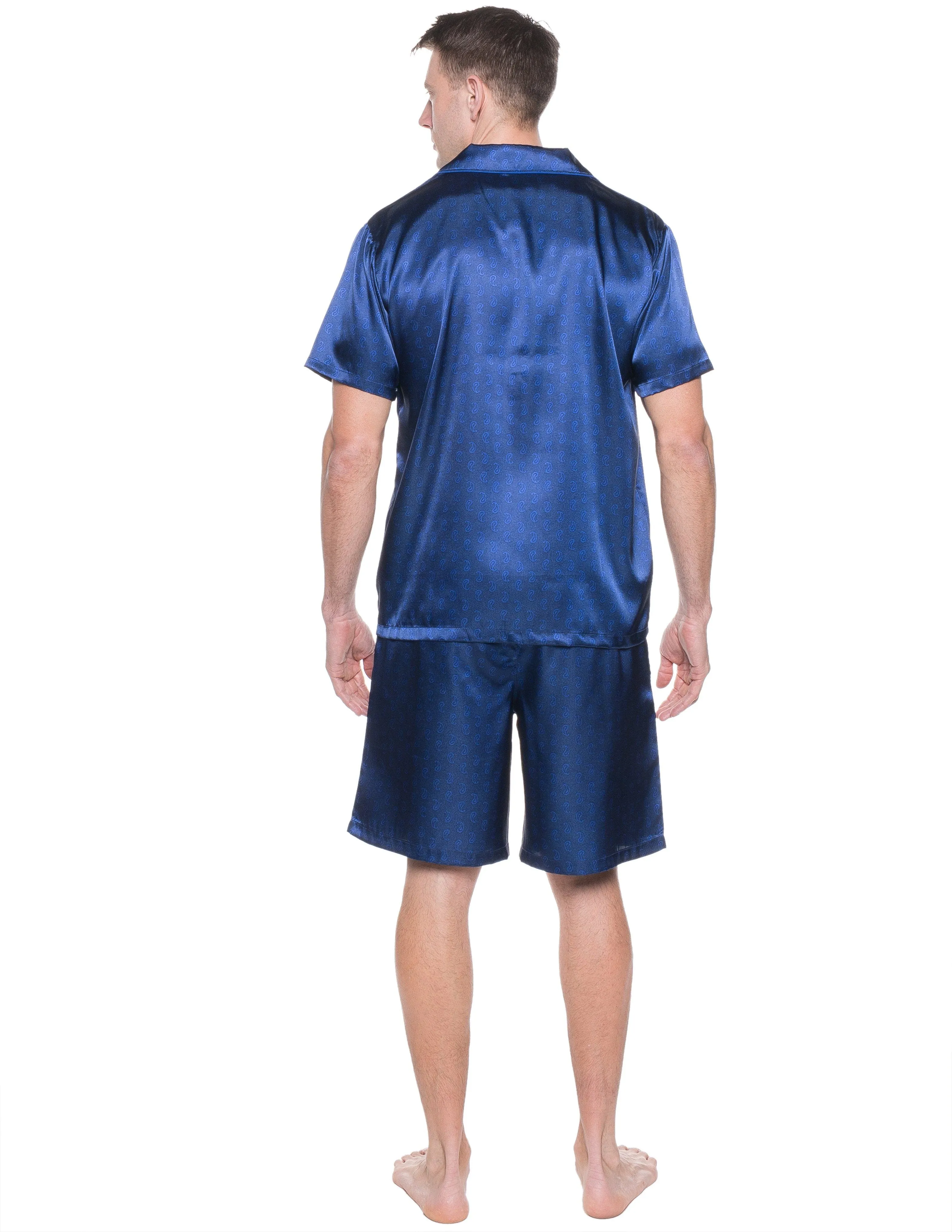 Mens Satin Short Sleepwear/Pajama Set