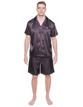 Mens Satin Short Sleepwear/Pajama Set