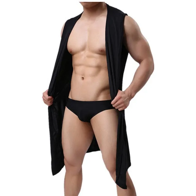 New Men'S Fashion Bathrobe Massage Clothes