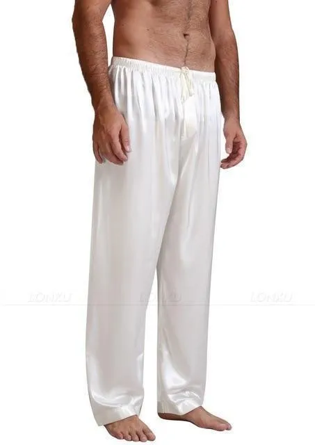 Not Too Easy Men Silk Pajama Pants