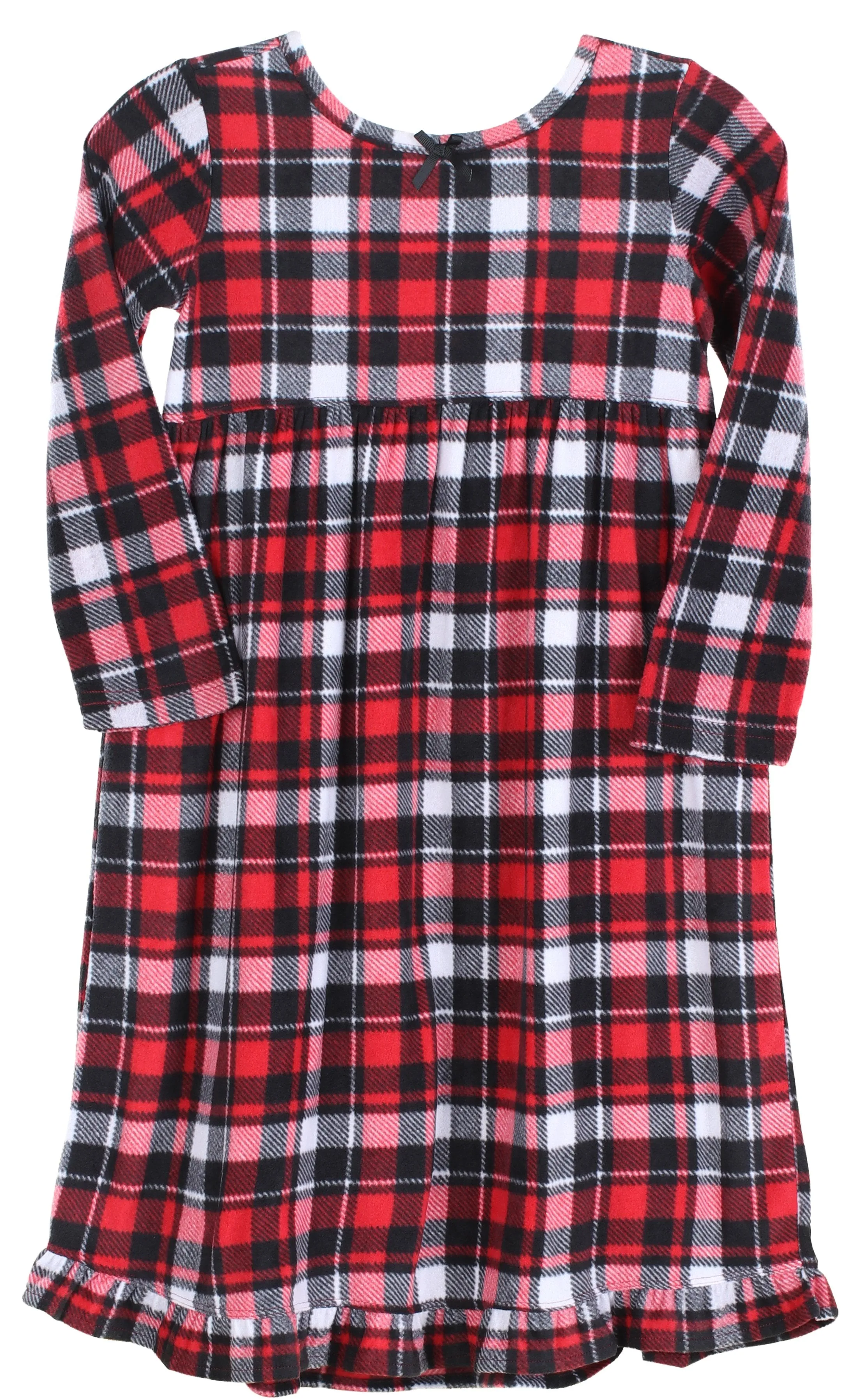 Our Family Pjs Christmas Family Matching Fleece Red & Black Plaid Pajama Sets