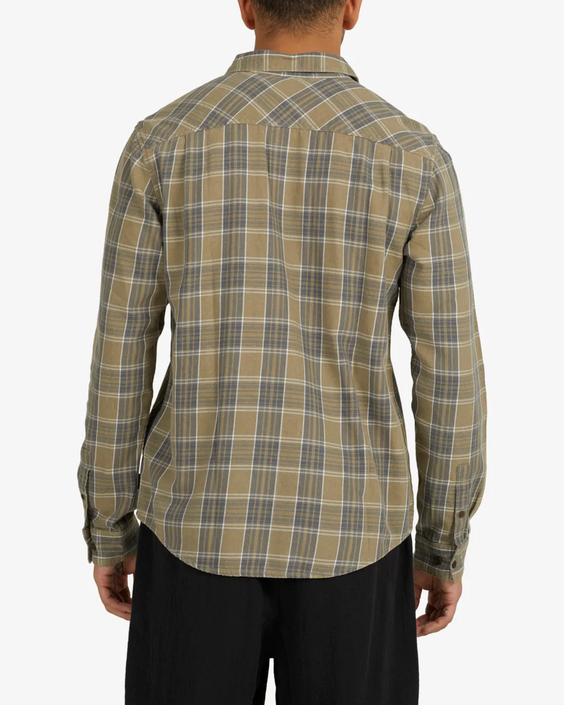 RVCA Mens Treets Long Sleeve Shirt