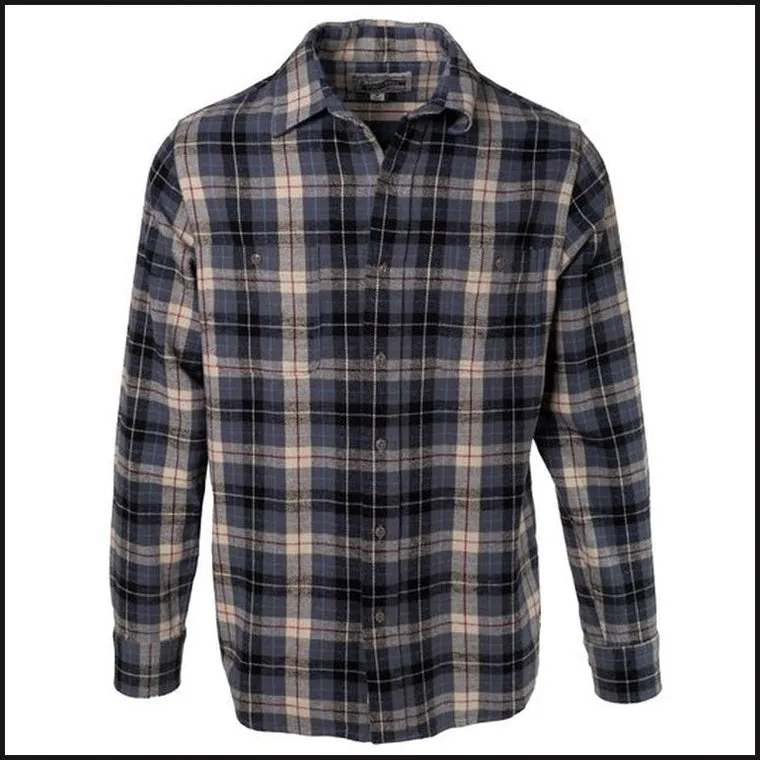 Schott Plaid Cotton Flannel Shirt