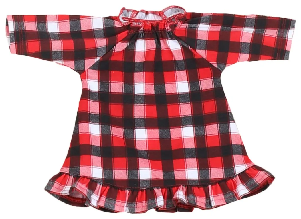 SleepytimePjs Red Plaid Holiday Family Matching Warm and Cozy Pajama Sets