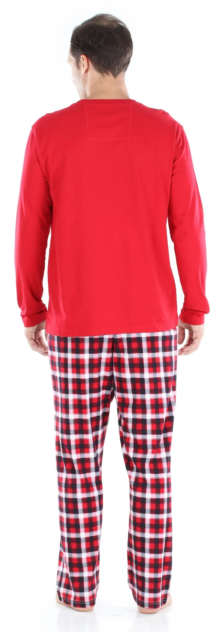 SleepytimePjs Red Plaid Holiday Family Matching Warm and Cozy Pajama Sets