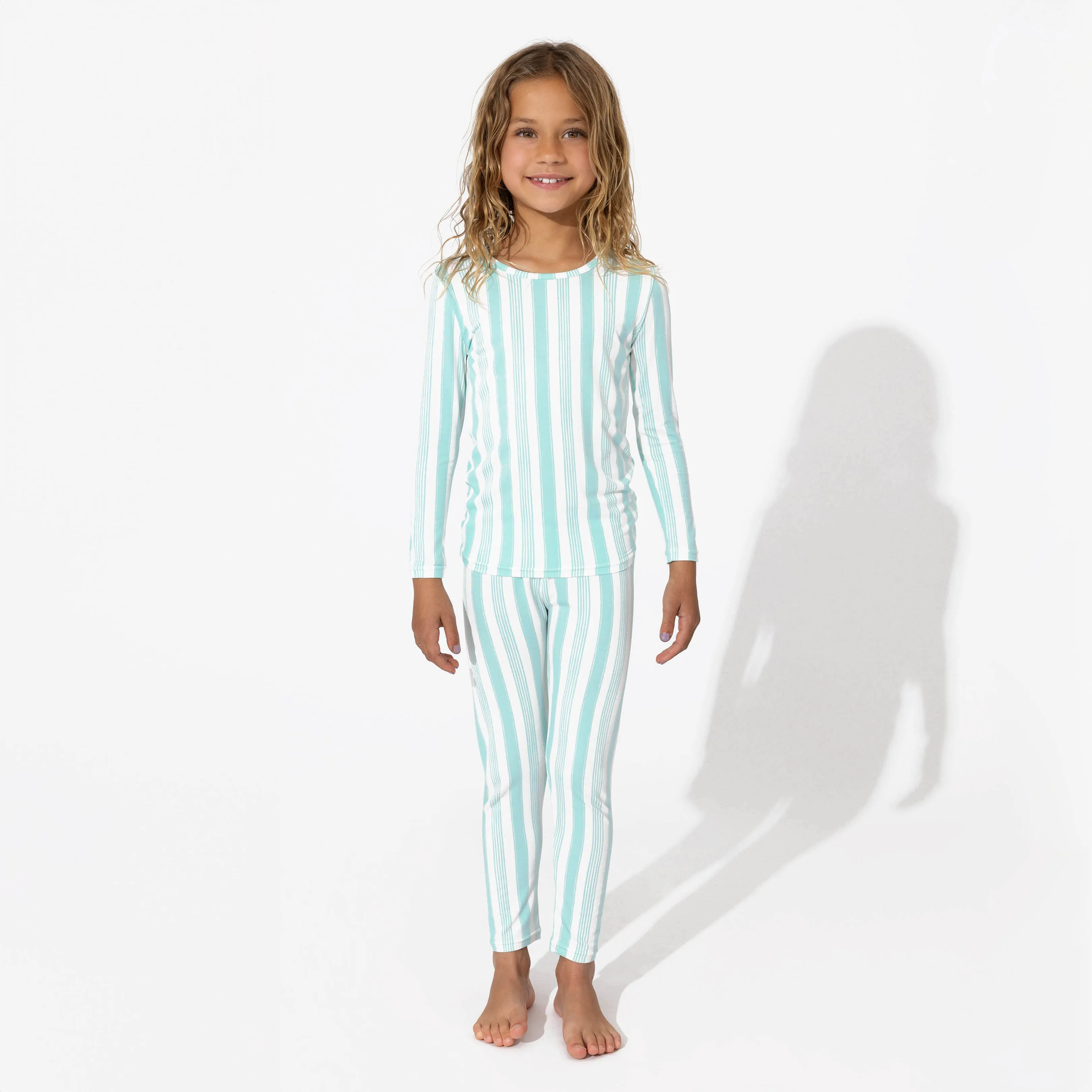 Slumber Stripes Bamboo Kids Pajamas