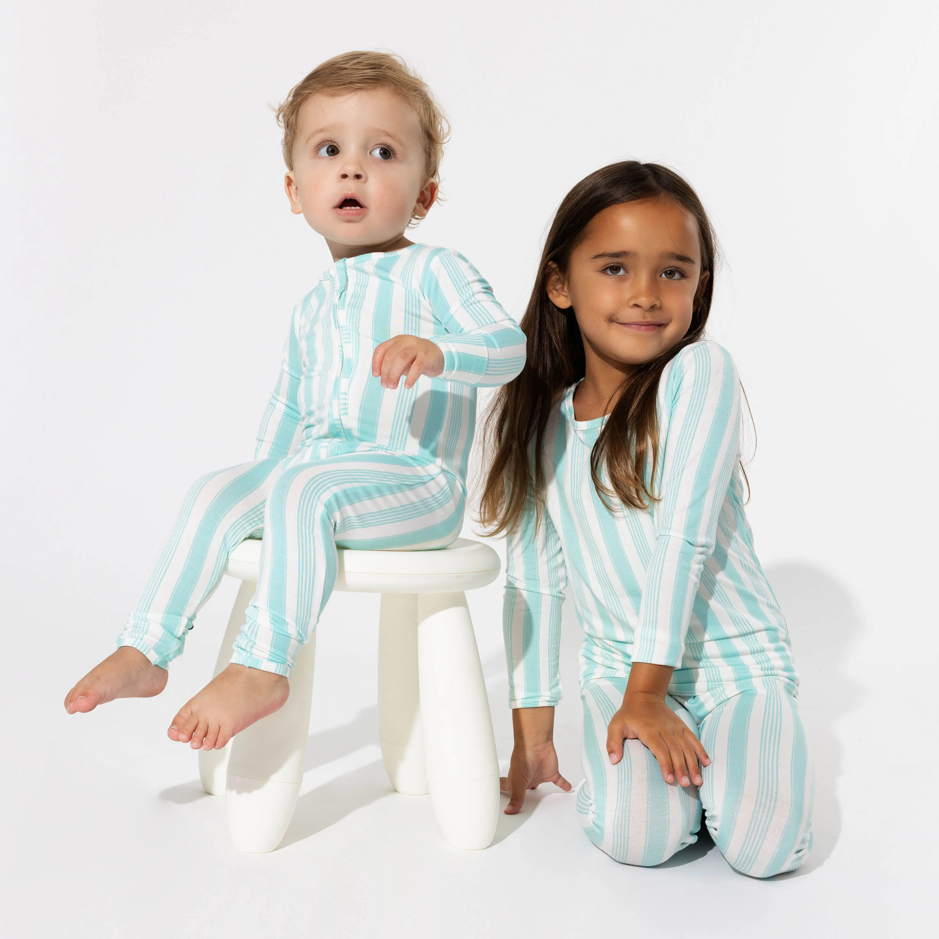 Slumber Stripes Bamboo Kids Pajamas